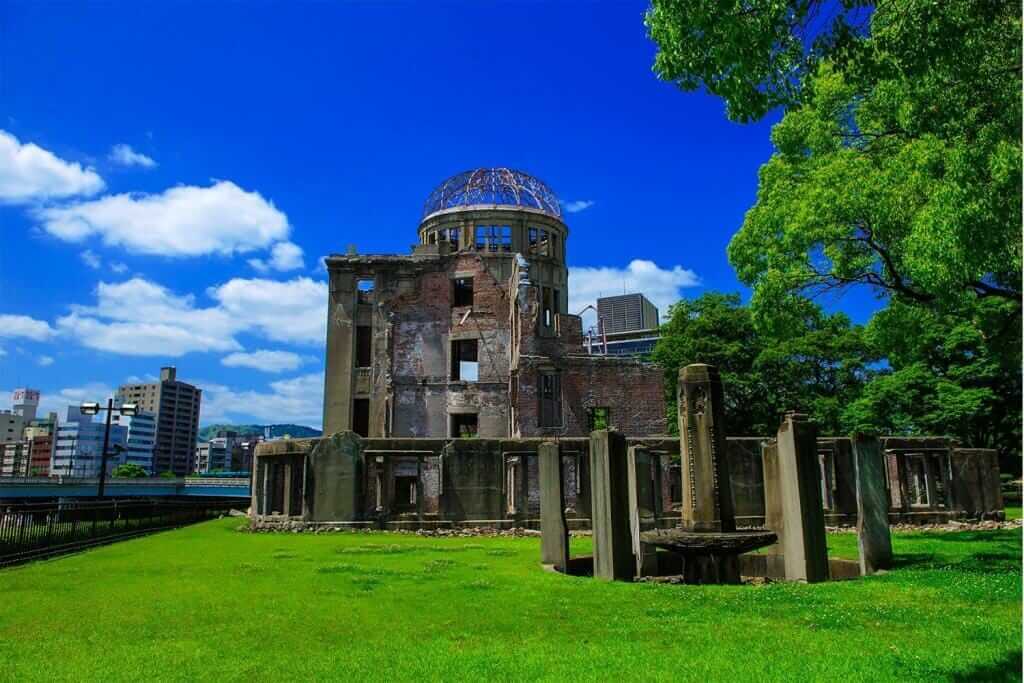 Atomic Bomb Dome memorial building in Hiroshima,Japan = Adobe Stock