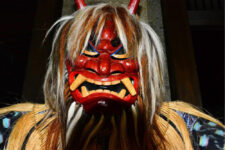 Namahage mask, traditional giant mask - ancient culture of Akita perfecture, Tohoku, Japan