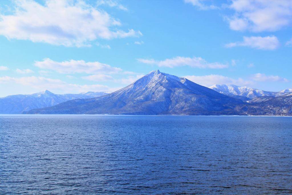 Lake Shikotsu and Mt. Eniwa, Hokkaido, Japan