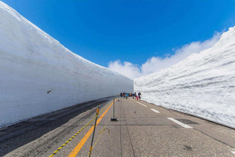 Snow wall, Tateyama Kurobe Alpine Route, Japan - Shutterstock