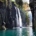 Takachiho gorge and waterfall in Miyazaki, Kyushu, Japan = Shutterstock