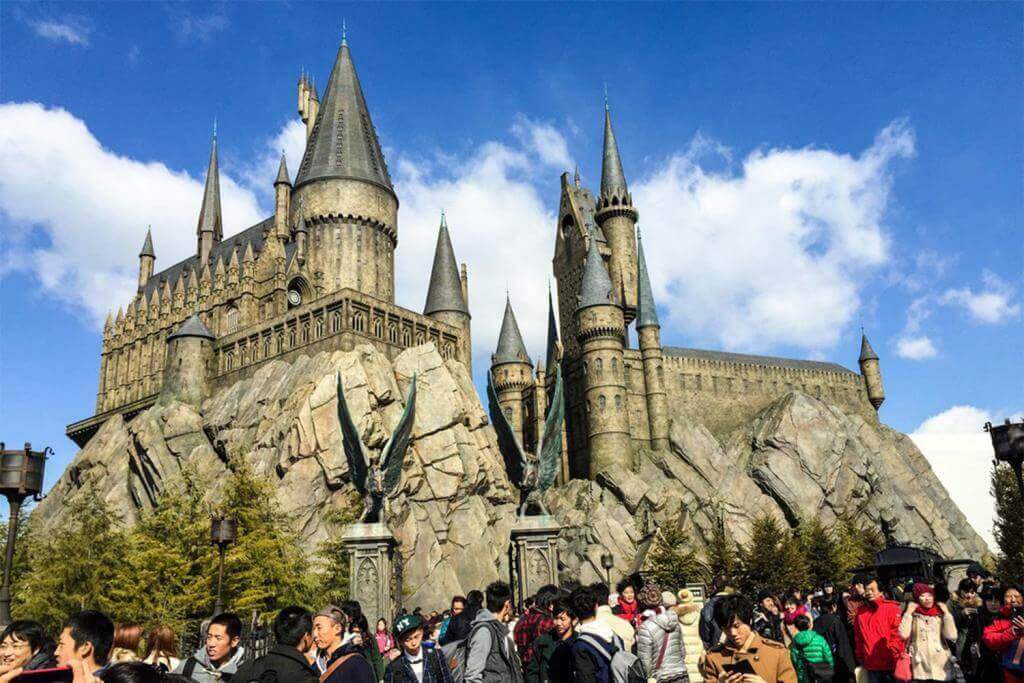 The Wizarding World of Harry Potter in Universal Studios Japan. Universal Studios Japan is a theme park in Osaka, Japan = Shutterstock