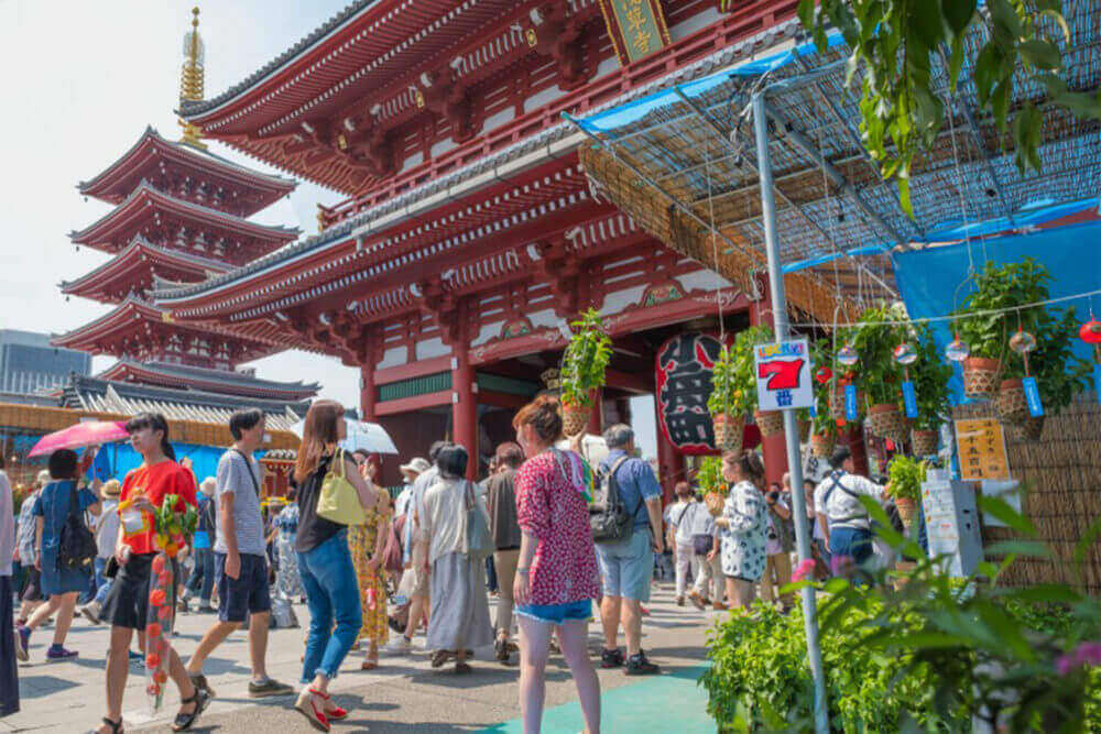The festival for Japanese lantern flower at Asakusa,Tokyo,Japan = Shutterstock