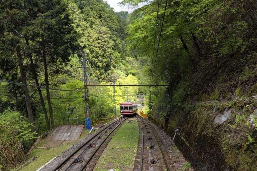 Funicular railway in Koyasan, Japan = Shutterstock