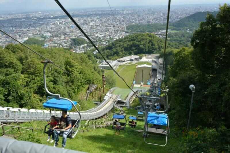 Okurayama ski jumping stadium used at Sapporo Olympics. You can go out to the observatory ride on a lift and view the city center of Sapporo