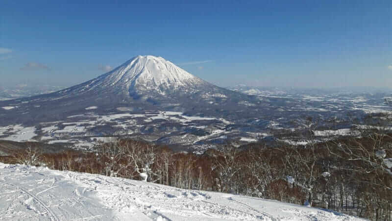 Yotei mountain view Niseko ski resort winter season = shutterstock