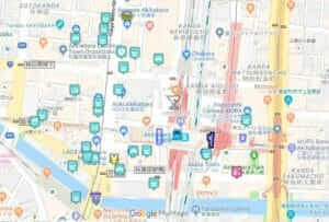 Map of Akihabara, Tokyo
