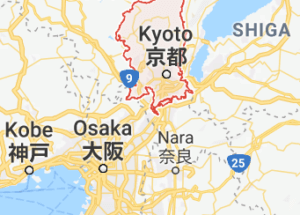 map of kyoto