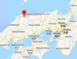 Map of Adachi Museum
