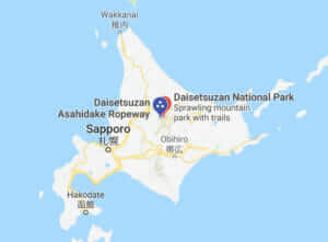Map of Daisetsuzan