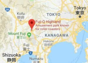 Map of Fuji-Q Highland