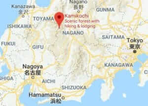 Map of Kamikochi