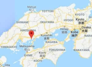 Map of Okunoshima Island