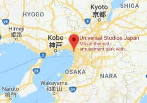 Map of Universal Studios Japan