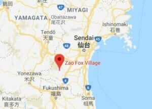 Map of Zao Fox Village