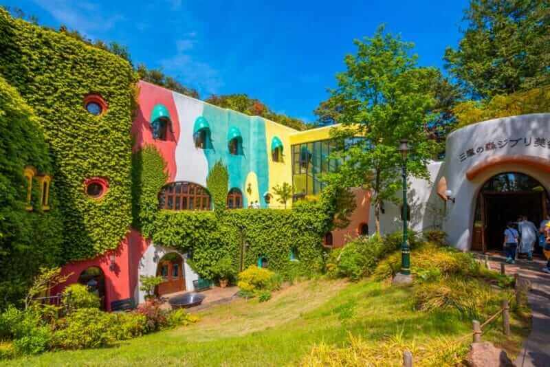 Ghibli museum is a place that shows the work of Japanese animation Studio Ghibli, features of children, technology and finearts dedicated to art and animation technique = shutterstock