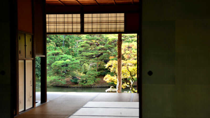 Japanese tea room in Katsura imperial villa, Kyoto Japan. Katsura Rikyu = shutterstock