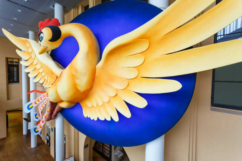  "Phoenix" in Kyoto, Japan on October 23, 2014. Created in 2009 by the city of Kyoto with Tetzuka Productions as a symbol of Kyoto International Manga Museum = shutterstock