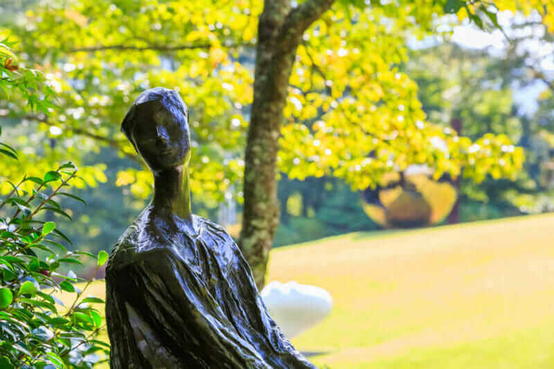 he Hakone Open-Air Museum or Hakone Chokoku No Mori Bijutsukan is popular museum featuring an outdoor sculpture park & some indoor exhibits Hakone, Japan = shutterstock