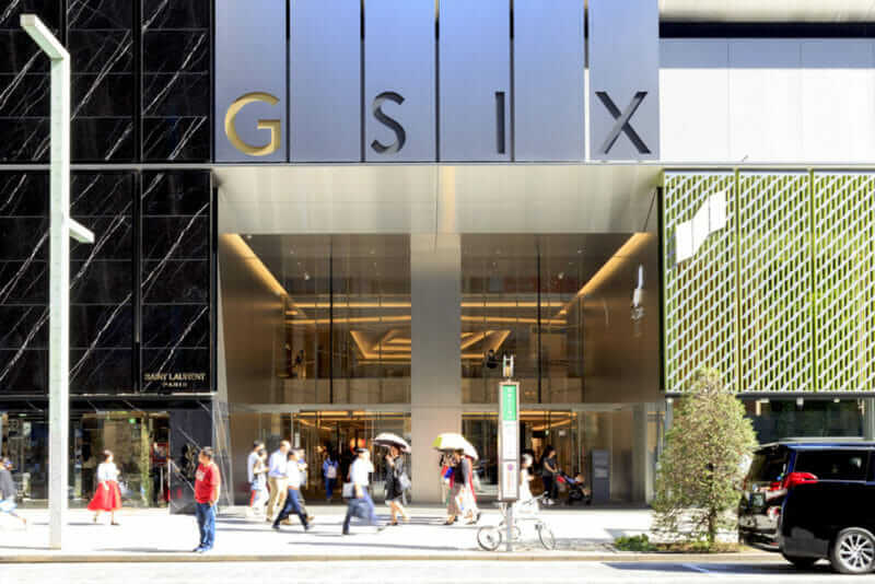Ginza Six is a luxury shopping complex located in the Ginza area of Tokyo, jointly developed by Mori Building Company, Sumitomo Corporation = shutterstock