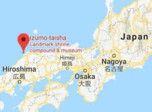 Map of Izumo Taisha Shrine