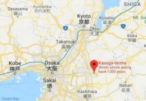 Map of Kasuga Taisha Shirine