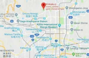 Map of Kinkakuji Temple