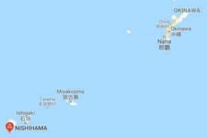 Map of Nishihama Beach