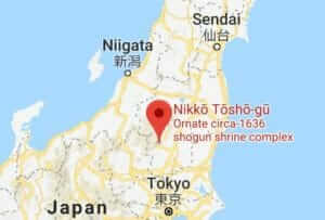 Map of Toshogu Shrine