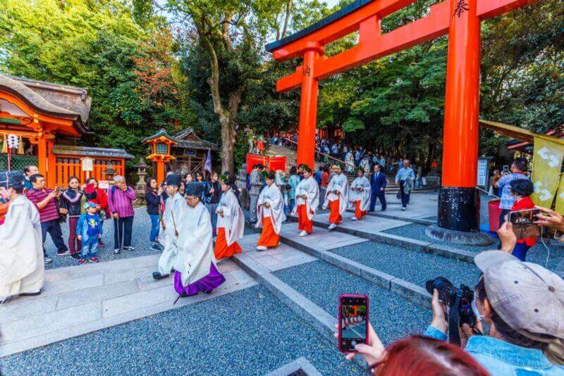 Fushimi Inari Taisha Shrine located in Southern Kyoto, Japan = Shutterstock