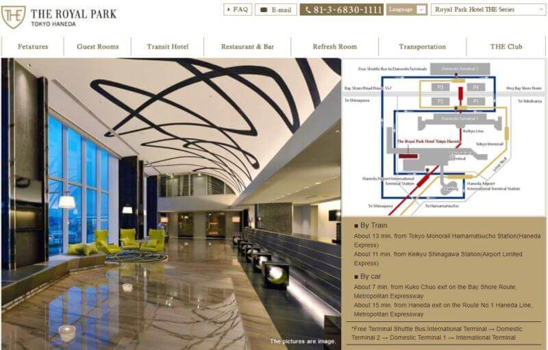 Click on the image, the official website of The Royal Park Hotel Tokyo Haneda will be displayed on a separate page