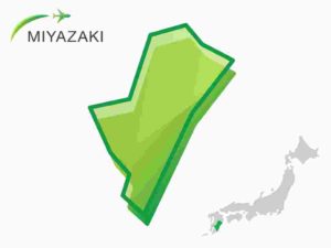 Map of Miyazaki