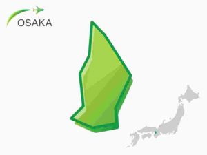 Map of Osaka prefecture