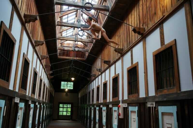 The Corridor of Abashiri Prison Museum in Abashiri, Japan = shutterstock
