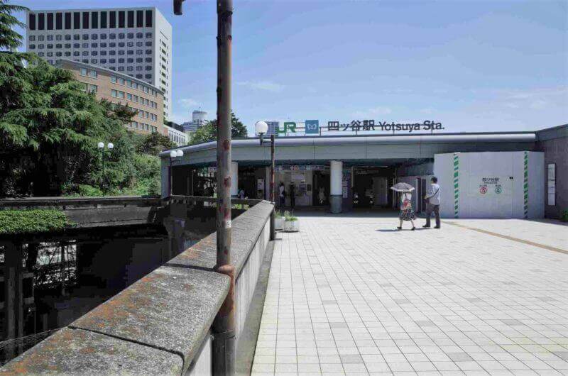 JR Yotsuya station is the place Taki used to meet for dating. Tokyo Japan