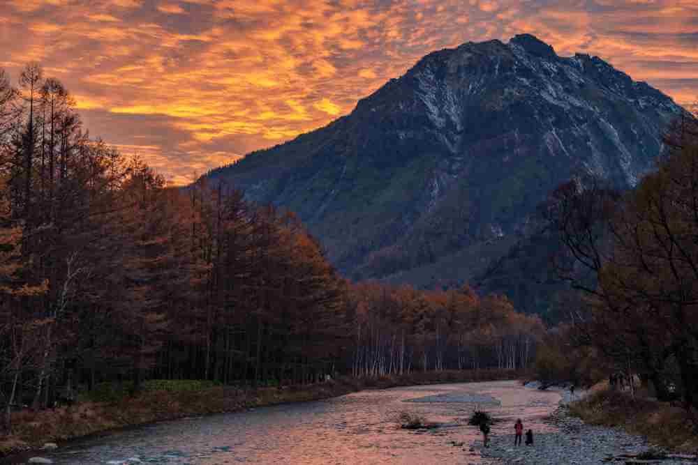 The scenery of Kamikochi changes beautifully from early morning to the evening, Kamikochi, Japan