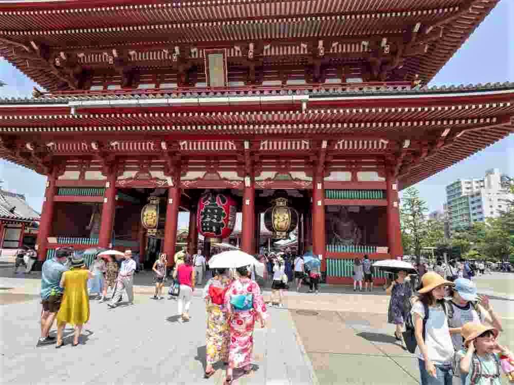 August 4 2018: Sensō-ji temple, Tokyo, Japan. Sensō-ji is an ancient Buddhist temple located in Asakusa = Shutterstock