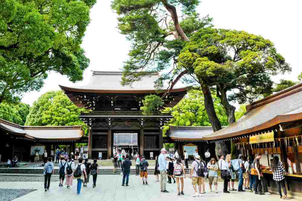 2rd, June, 2017. In front of Meiji shrine, located in Shibuya, Tokyo, Japan = Shutterstock