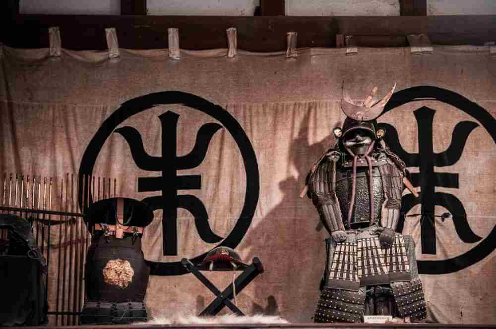Japanese Samurai tradition antique armor in Samurai house, Kakunodate, Akita Prefecture, Japan
