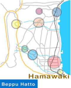 Map of Hamawaki Onsen