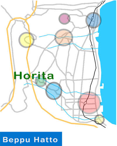 Map of Horita Onsen