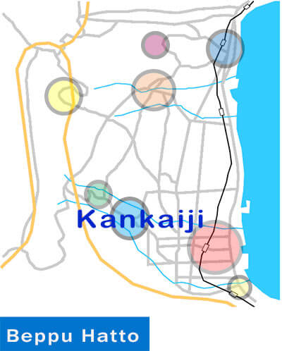 Map of Kankaiji Onsen