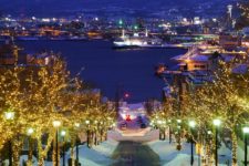 View of the port from Motomachi in Hakodate = Adobe Stock
