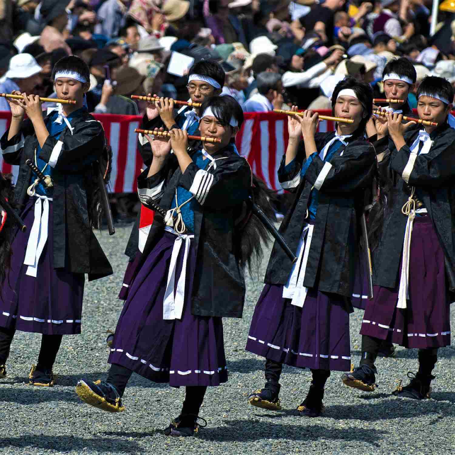 The Jidai Matsuri Festival is a traditional Japanese festival held annually on October 22 in Kyoto, Japan = Shutterstock 9