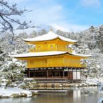 Kinkakuji covered with snow = Shutterstock