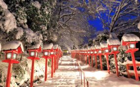 In the northern part of Kyoto, it sometimes snows in the winter =Shutterstock 1