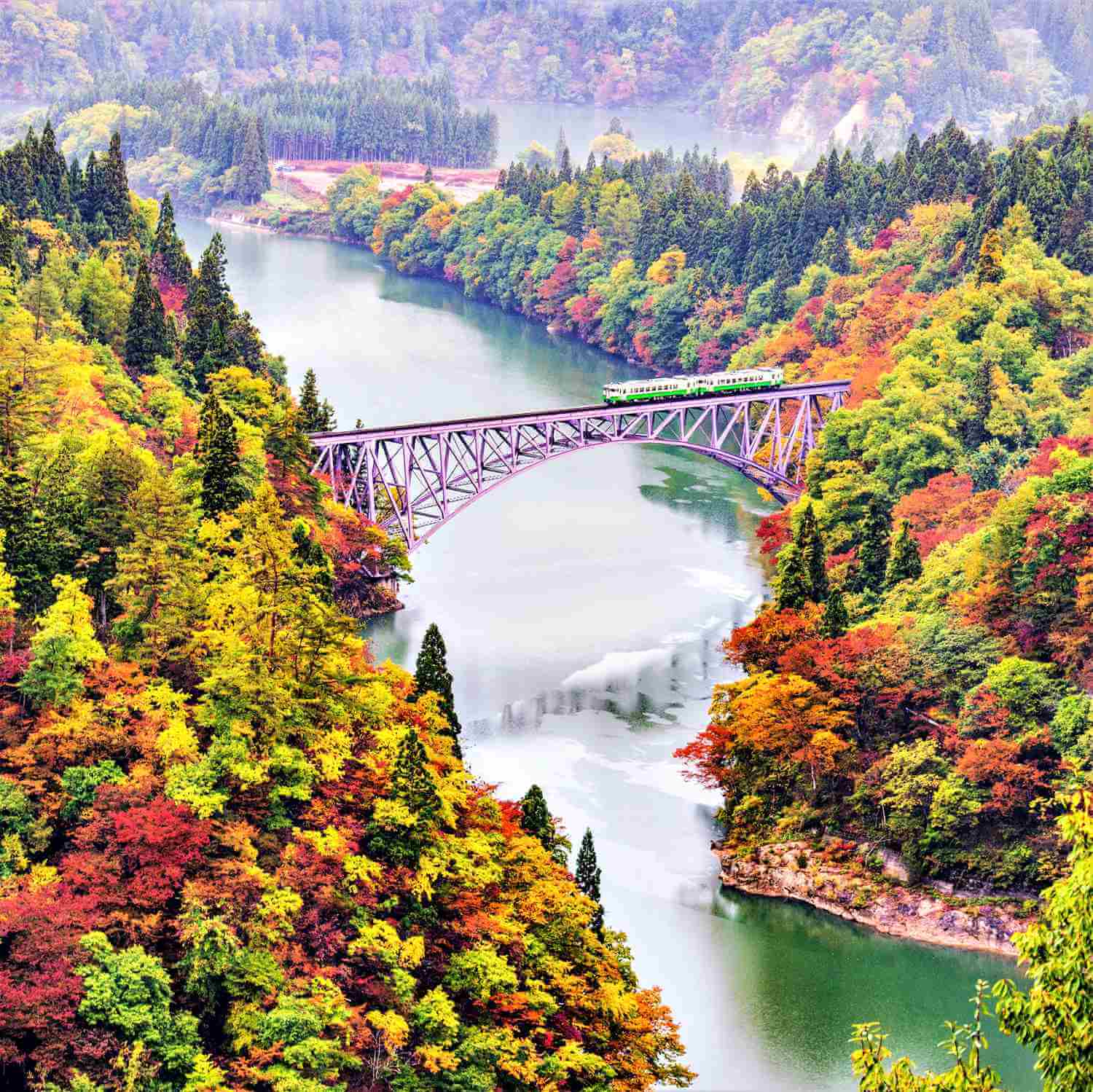 JR Tadami Line in Fukushima Prefecture = Shutterstock 1