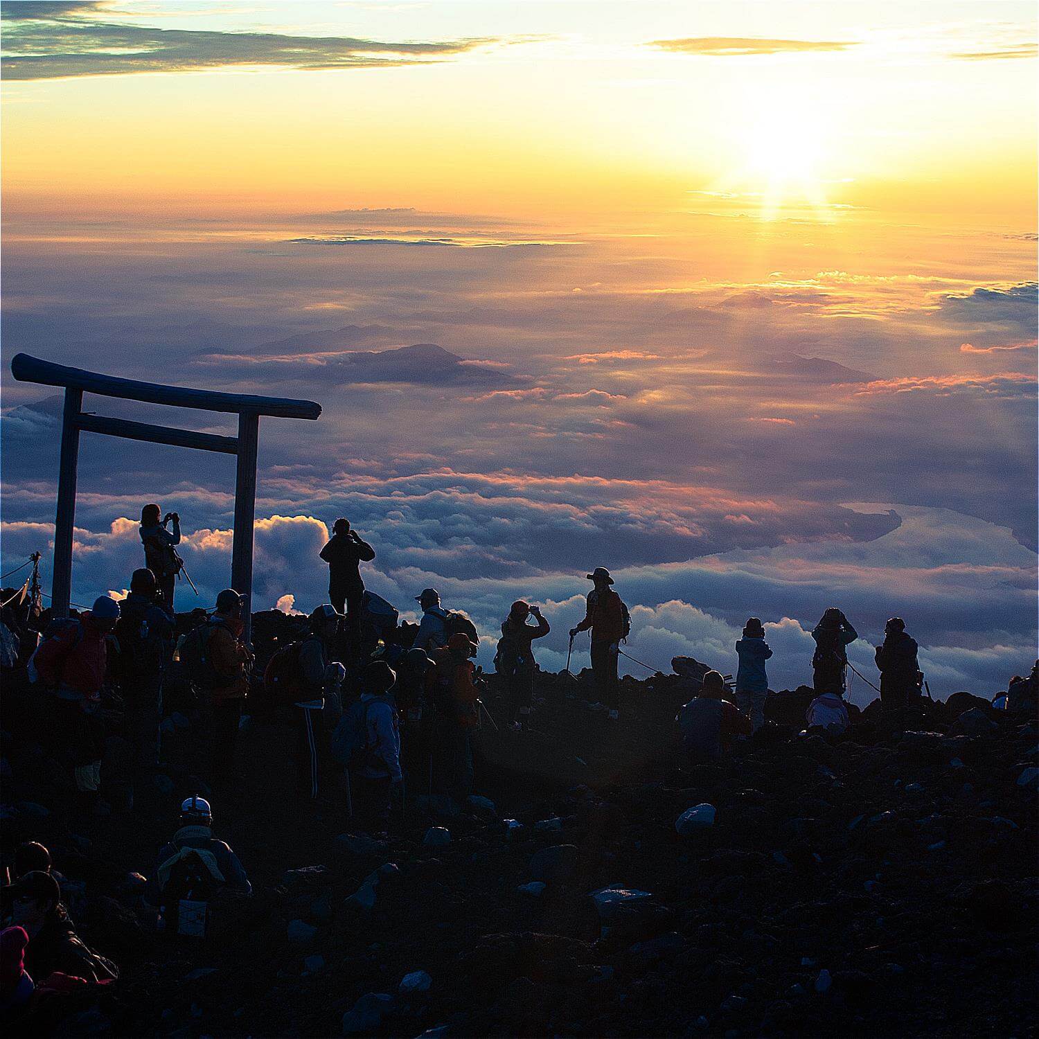 Climbing Mt. Fuji in summer = Shutterstock 7