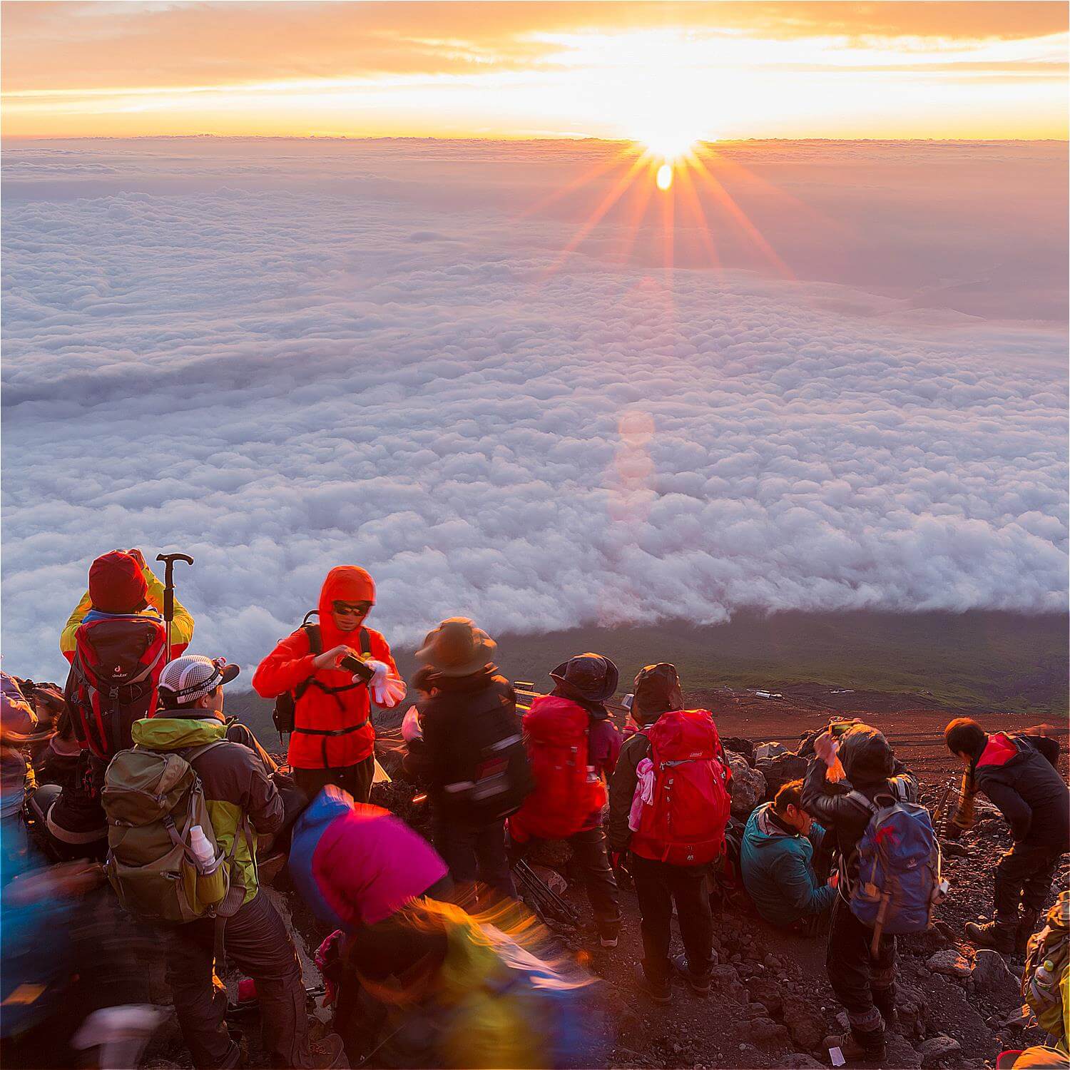 Climbing Mt. Fuji in summer = Shutterstock 8