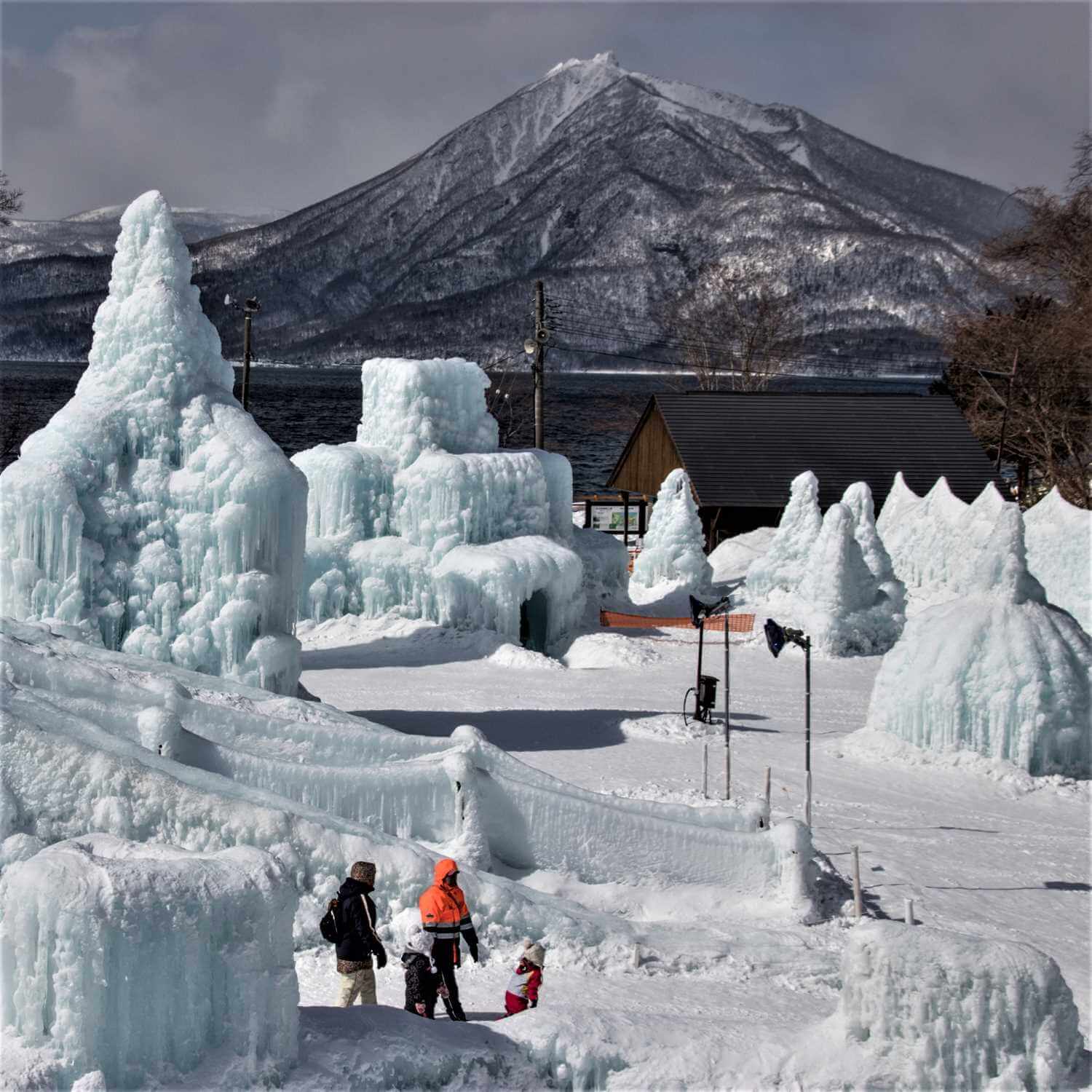 The Lake Shikotsu Ice Festival held every winter, Hokkaido = Shutterstock 1